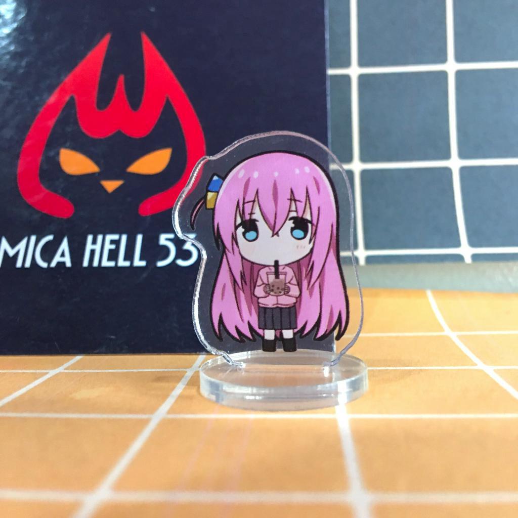 Standee Mini Anime Bocchi The Rock Manga Bochi The Rock Standee Anime Manga Acrylic 3cm Dễ Thương Lấp Lánh Hologra