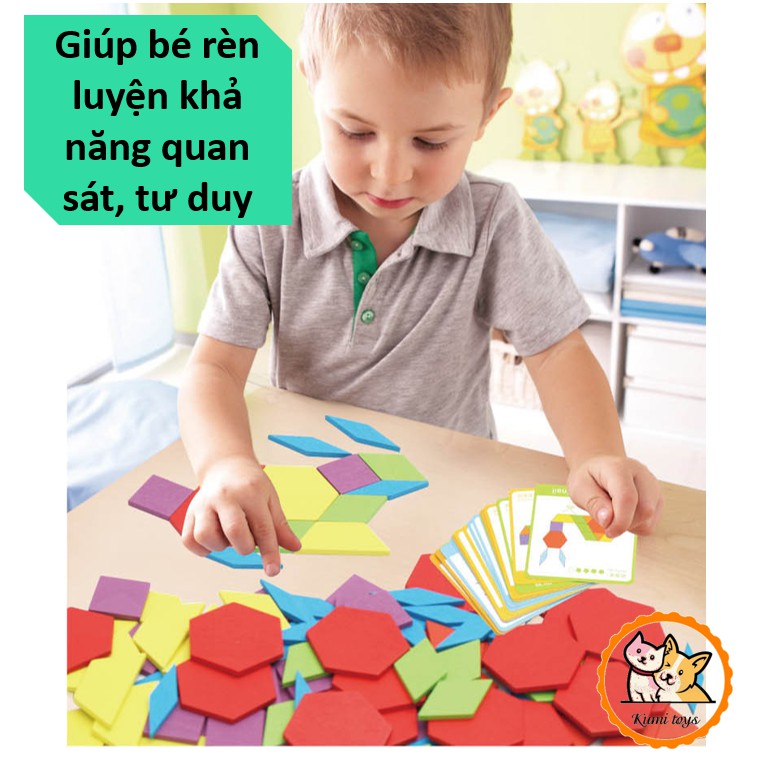 Đồ chơi gỗ ghép hình MONTESSORI cấp độ khó