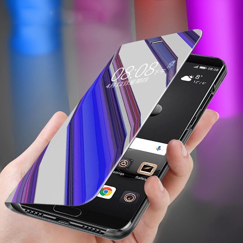 Bao Da Tráng Gương Thời Trang Cho Samsung Galaxy A3 A5 A7 2017 A8 2018 S9 S8 S7 S6 Edge S10 Plus S10e A30 A40 A50