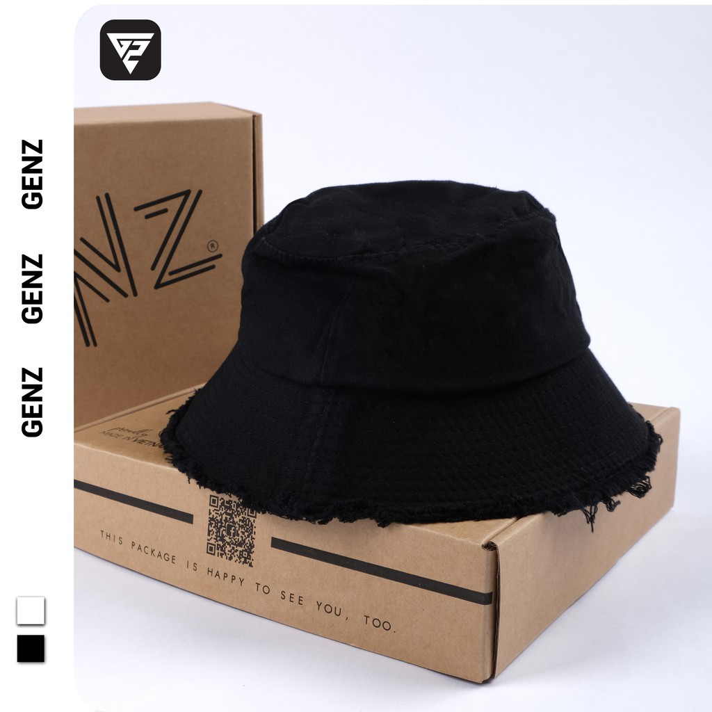 Mũ bucket vành nón cụp thêu logo GENZ nhiều màu phong cách Unisex phù hợp cả nam nữ