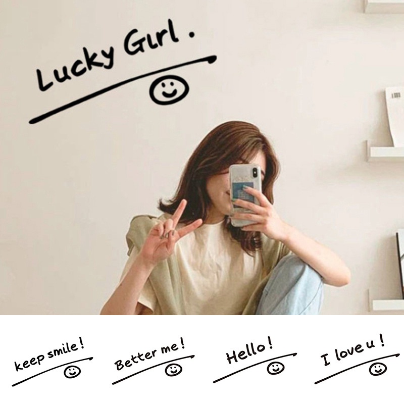 Sticker Dán Tường Đa Chức Năng Tự Dính Họa Tiết Dễ Thương Bắt Mắt