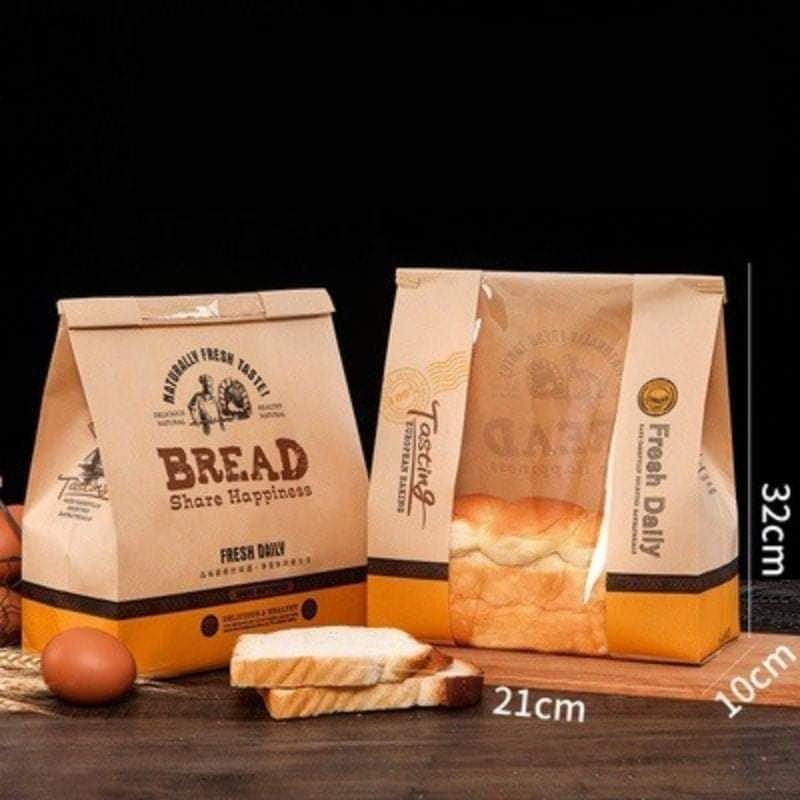 10 túi giấy đựng bánh mì hoa cúc