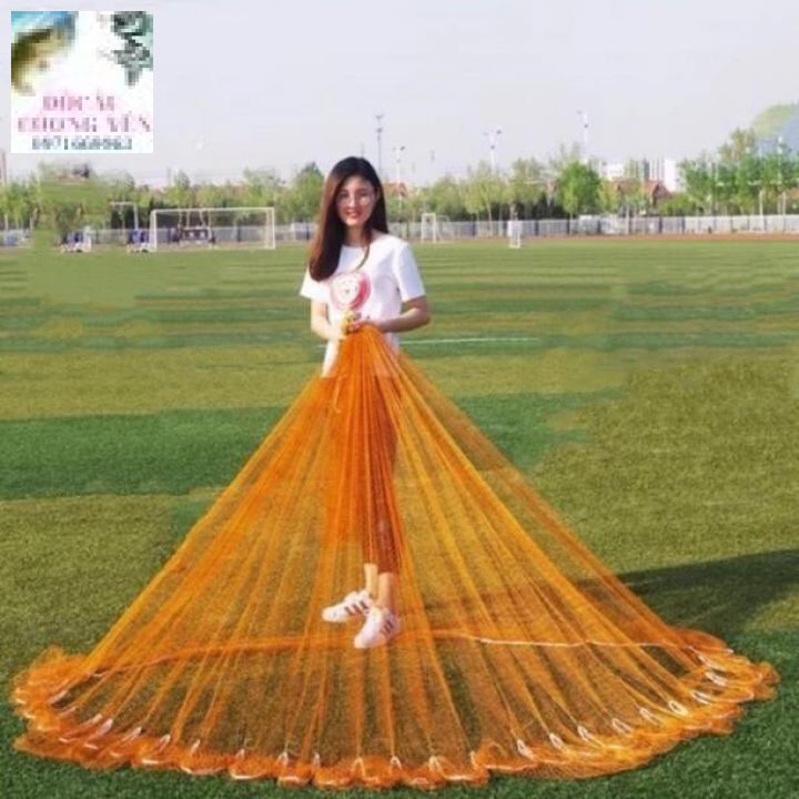 [Hàng Gia Công] Chài Dù Bắt Tép Bung Ra 5m Mắt Lưới 1.8 cm Chì Đúc Chài Dù Bắt Tép Cá