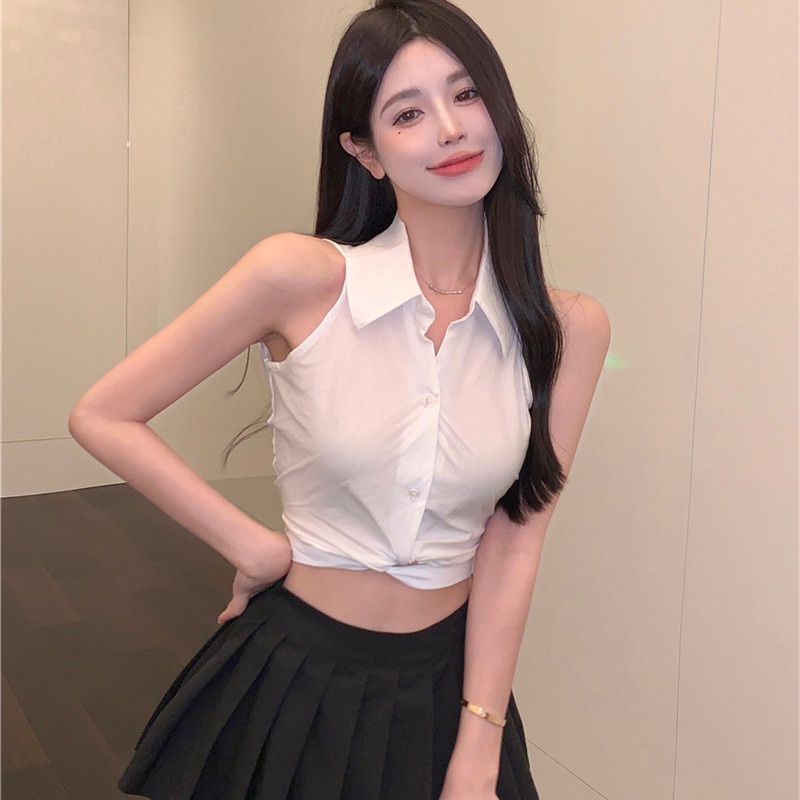 Áo Croptop Sát Nách Thời Trang Mùa Hè Cho Nữ