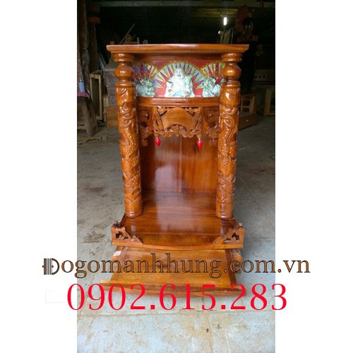 Bàn thờ ông địa thần tài gỗ tự nhiên, bàn thờ ông địa thần tài kích thước 81x48