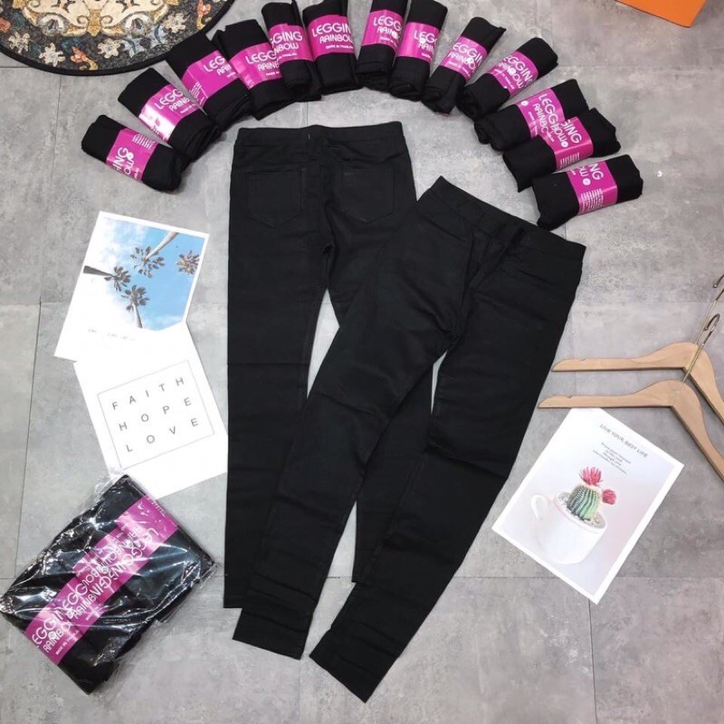 Quần legging thái dài/ Quần legging cuộn tím