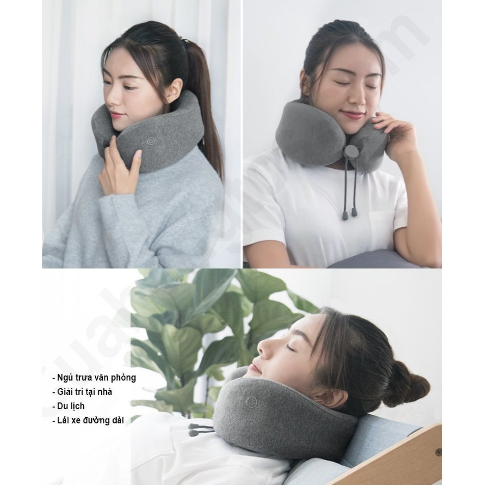 Gối massage Xiaomi dành cho dân văn phòng- Hỗ trợ điều trị chữa thoái hóa đốt sống cổ