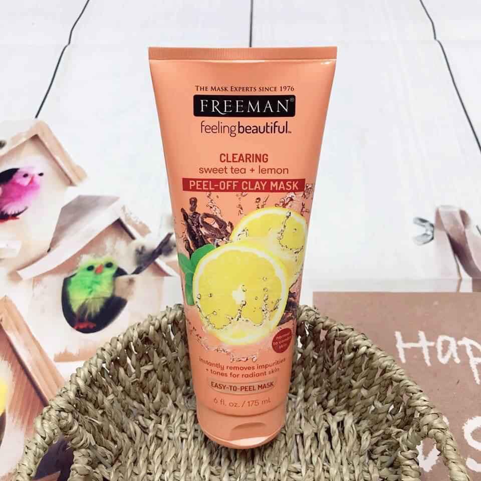 MẶT NẠ FREEMAN FEELING BEAUTIFUL SWEET TEA & LEMON PEEL OFF CLAY MASK 175ml