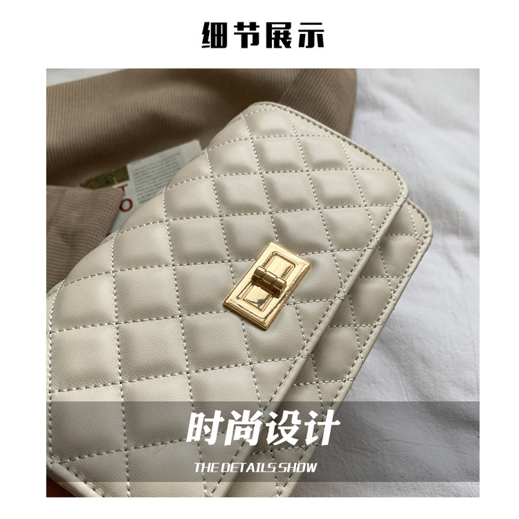 Túi Đeo Chéo JASMIN NOIR Họa Tiết Caro Đính Ngọc Trai Nhân Tạo Hợp Thời Trang Dành Cho Nữ