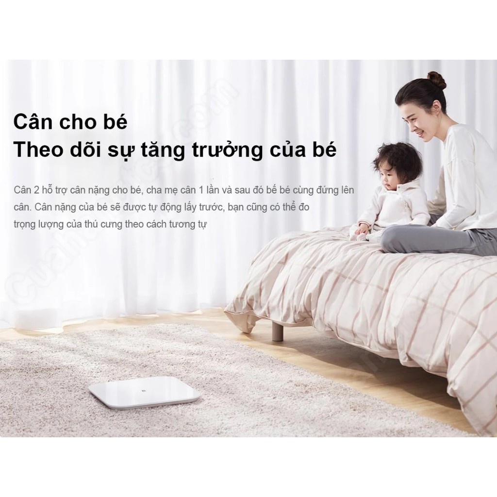 Cân điện tử thông minh Xiaomi Mi Smart Scale Gen2 - Bản quốc tế bảo hành 12 tháng