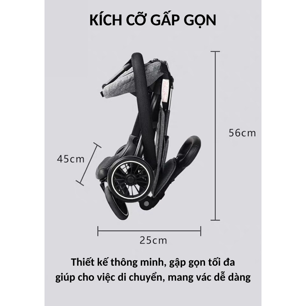 Xe đẩy gập gọn V2