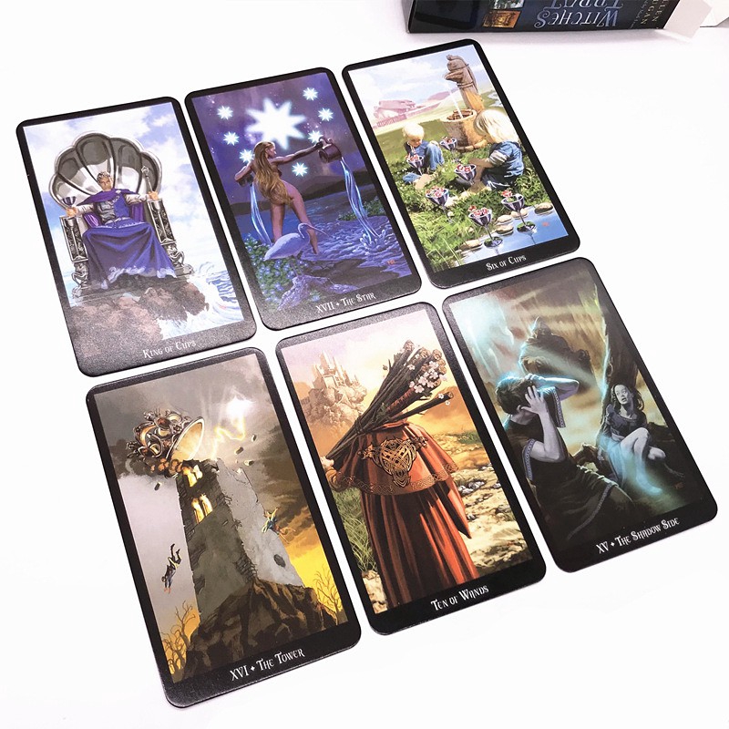 Witches Tarot Cards Box Set Game English Tarot Deck Table Card Game Board Games Party Playing Cards Entertainment Family Games