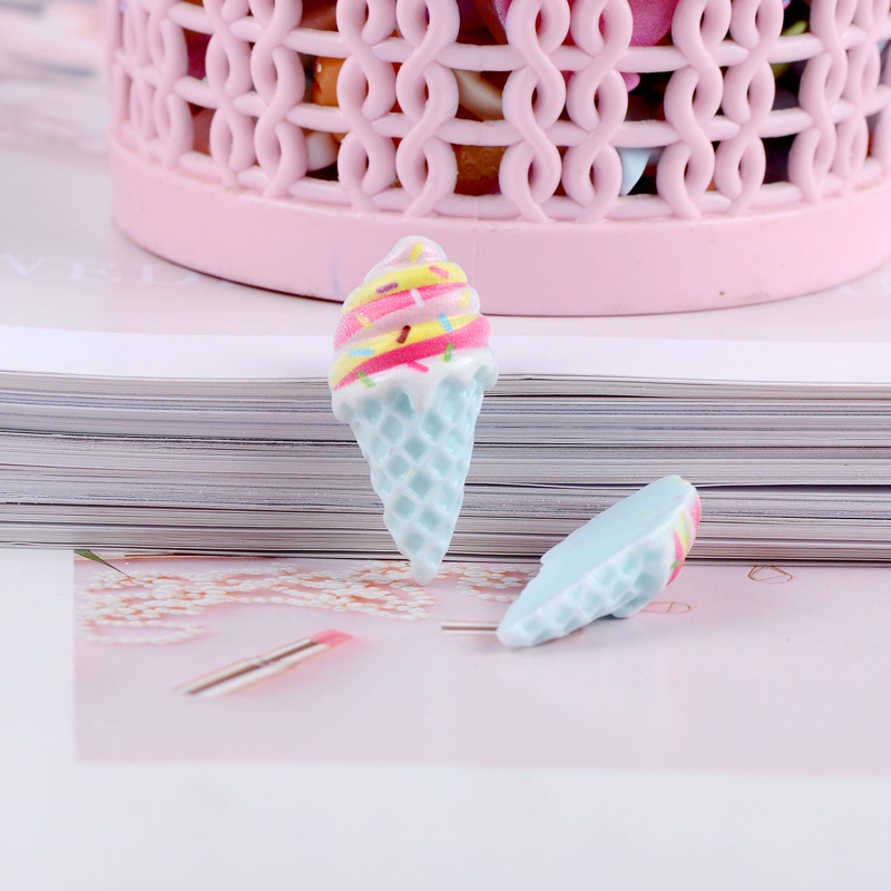 Set 10 Phụ Kiện Làm Đồ Trang Sức Hình Que Kem Nhiều Màu Sắc