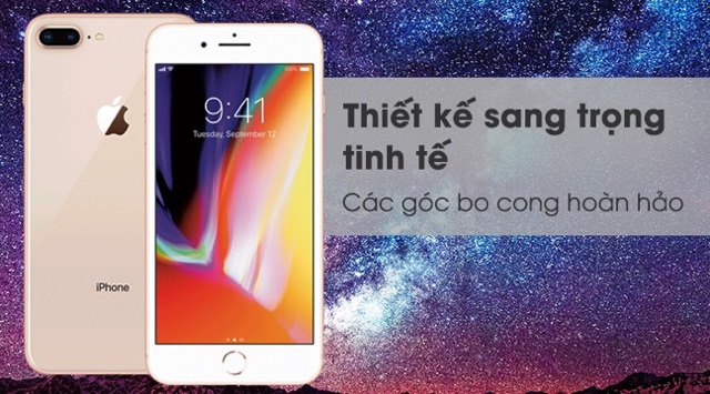 Điện Thoại App iphone 8 plus 64GB. Hàng chính hãng, máy cũ like new đẹp 90-95%.