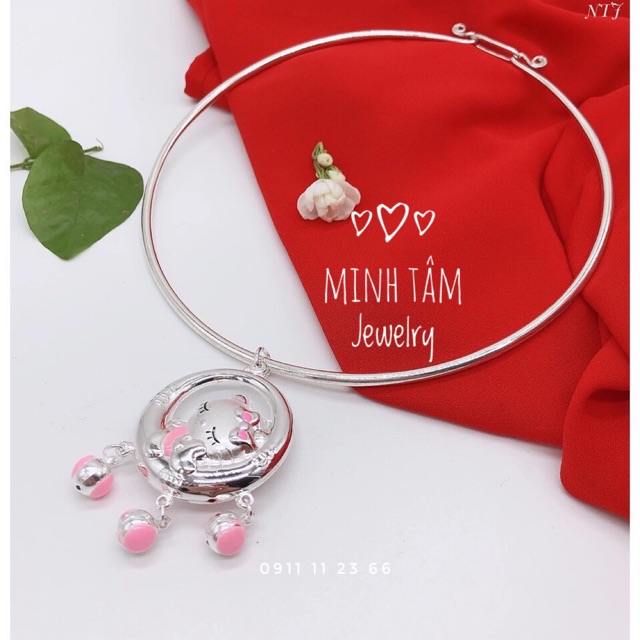 Kiềng bạc ta cho bé-Minh Tâm Jewelry