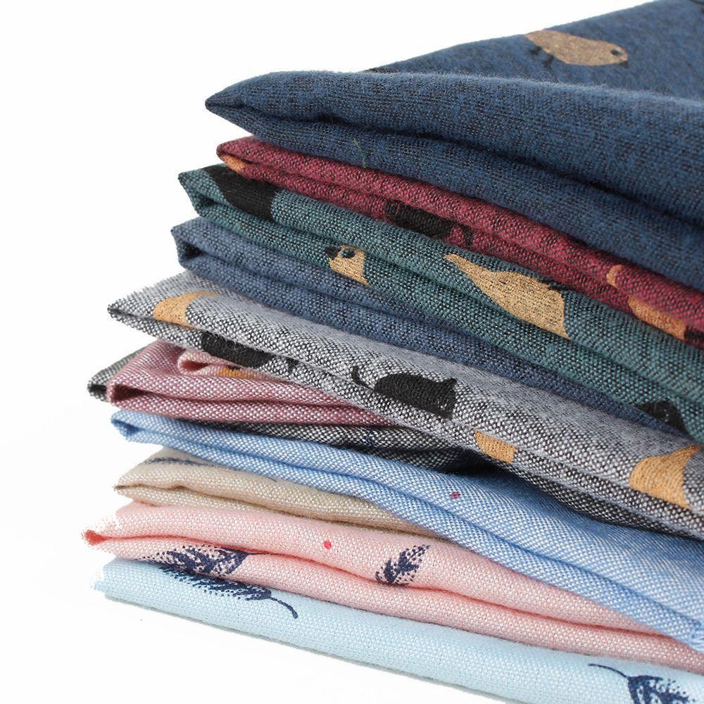 Khăn Tay Phối Lông Vũ Thời Trang Vintage Cho Nam