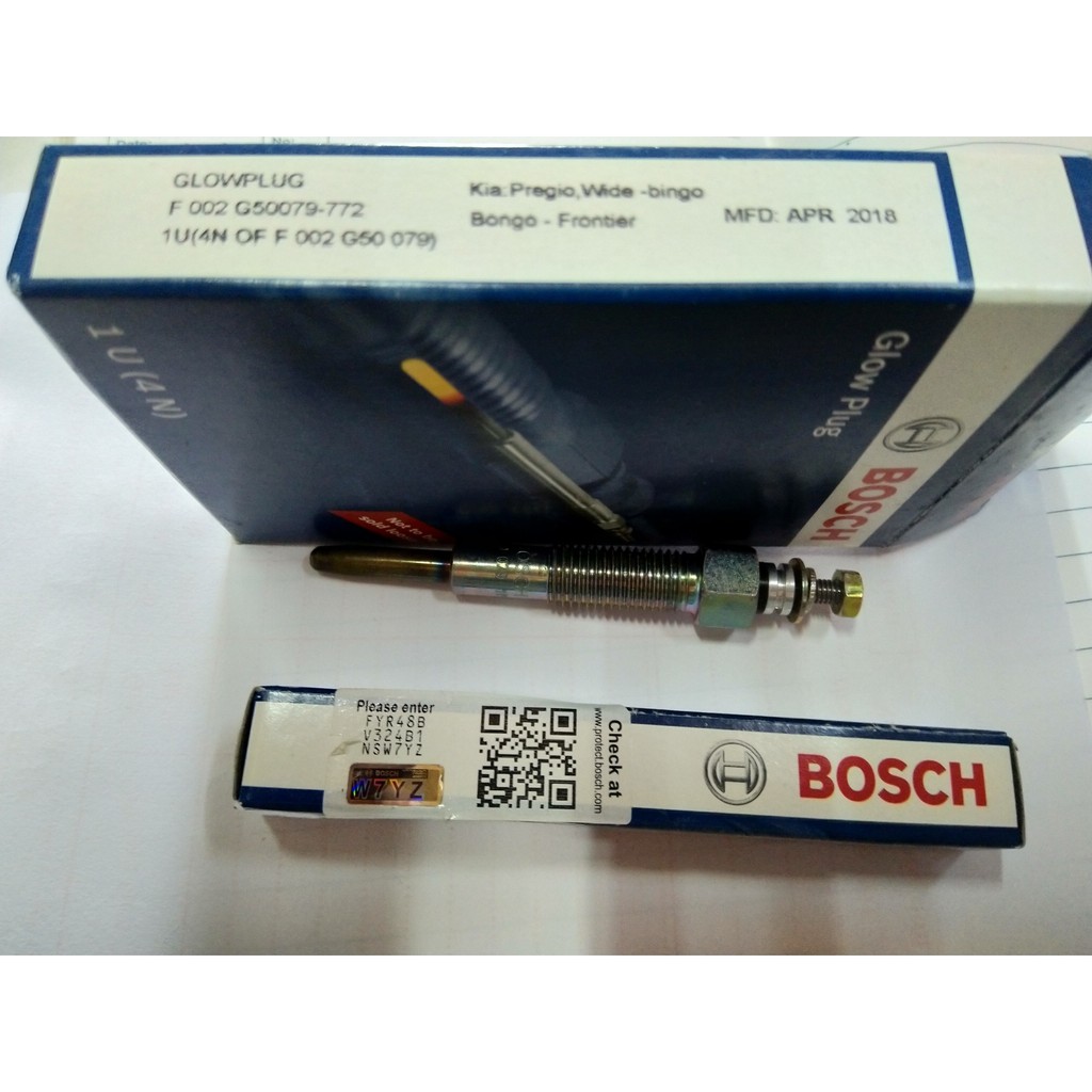 Bugi sấy Kia K2700, K3000, K165, Ford Everest Ranger 2.5 F002G50079 giá trên 1 con