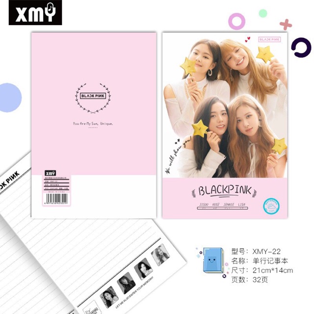 Black Pink - Vở ghi chép BLACKPINK 21 x 14cm
