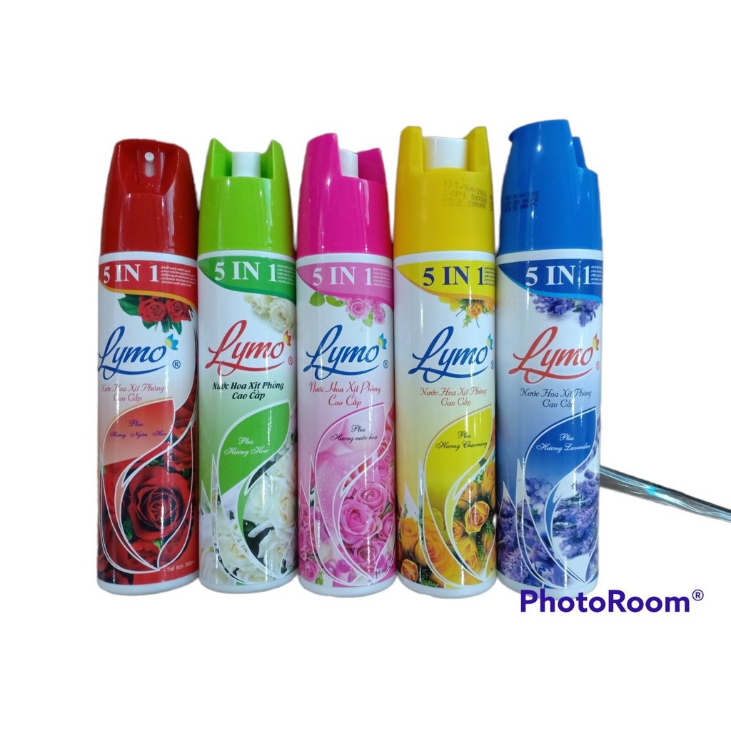 Xịt phòng LYMO 350ML -Xịt phòng hương nước hoa Enchanter 5in1 dịu nhẹ giúp khử mùi và lưu hương thơm mát.