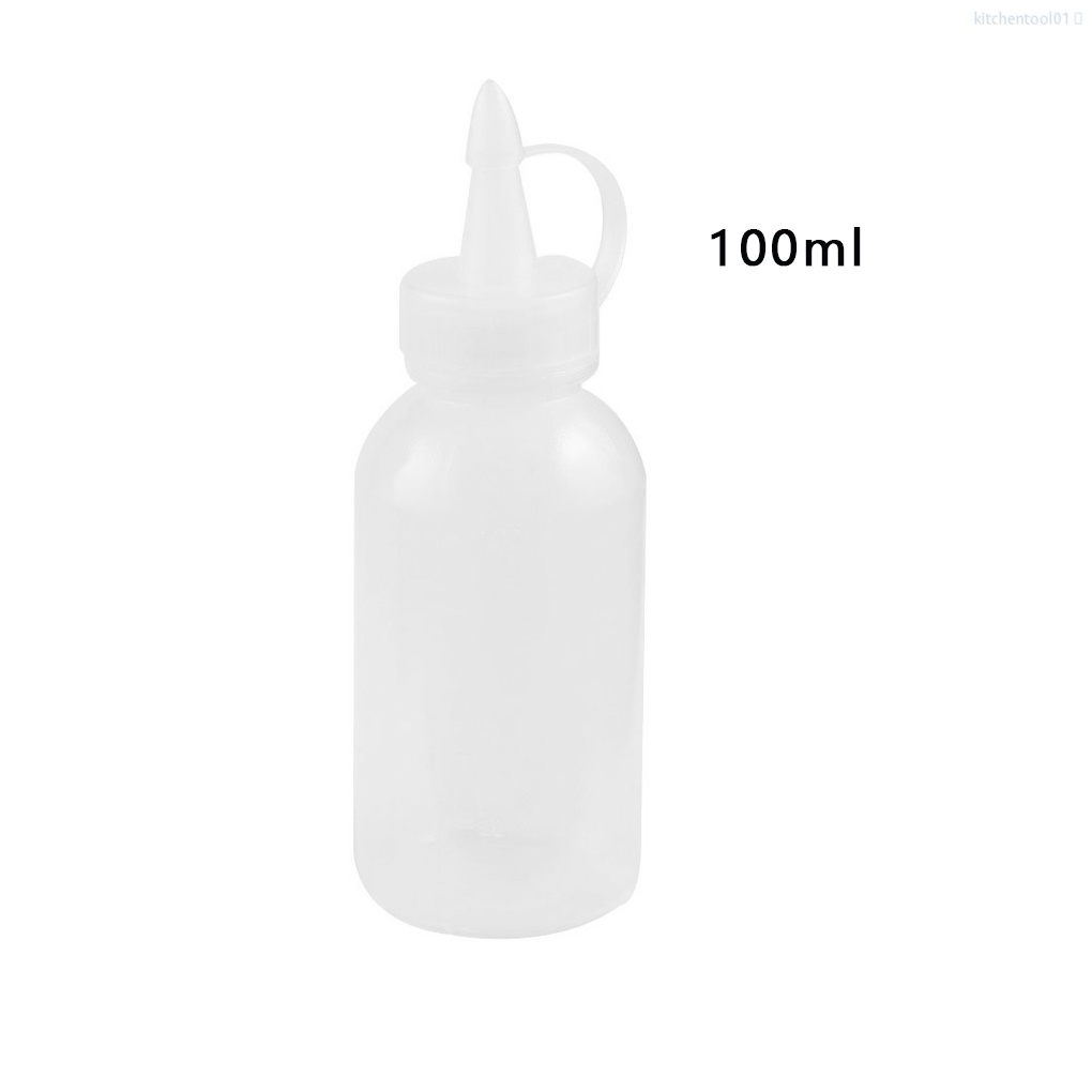 Chai bóp bằng nhựa đựng nước sốt/ dầu tiện dụng cho nhà bếp 100ml