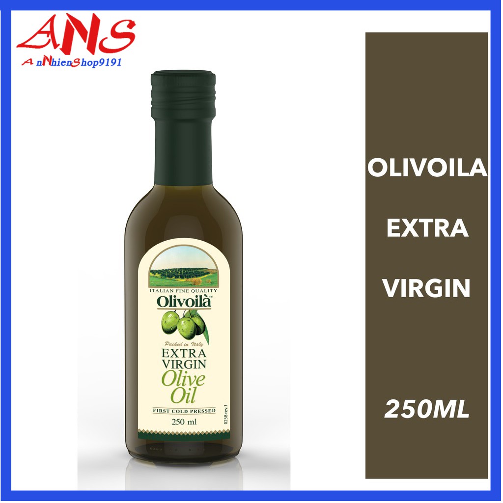 [Mã GROADO2 giảm 10% đơn 150K] Dầu oliu olive nguyên chất Olivoila Extra Virgin 250ml