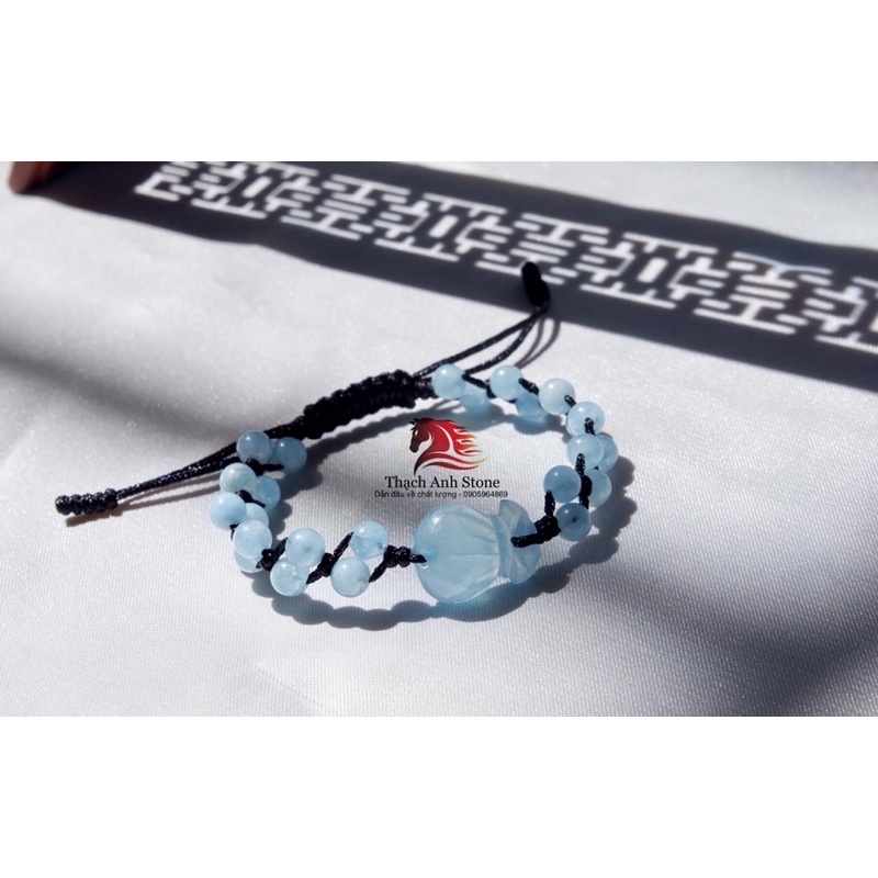 Vòng tay tui_tien thach anh aquamarine