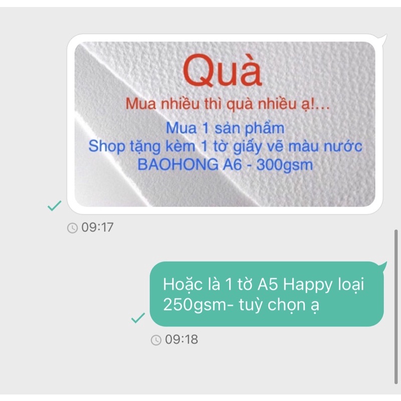 [Mua 1 tặng 1] Giấy Happy 300gsm - Chính hãng - Quà đọc mô tả - Giấy Happy 250gsm