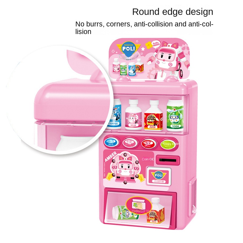 Đồ Chơi Máy Bán Nước Tự Động Trẻ Em BBS. Đồ Chơi Máy Bán Hàng Thông Minh Cho Bé Trai Bé Gái Poli