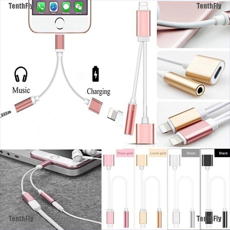 Cáp Chuyển Đổi Kết Nối Tai Nghe 2 Trong 1 Cho Iphone7 / 7plus / Iphone8 / Iphone8Plus / Iphone X