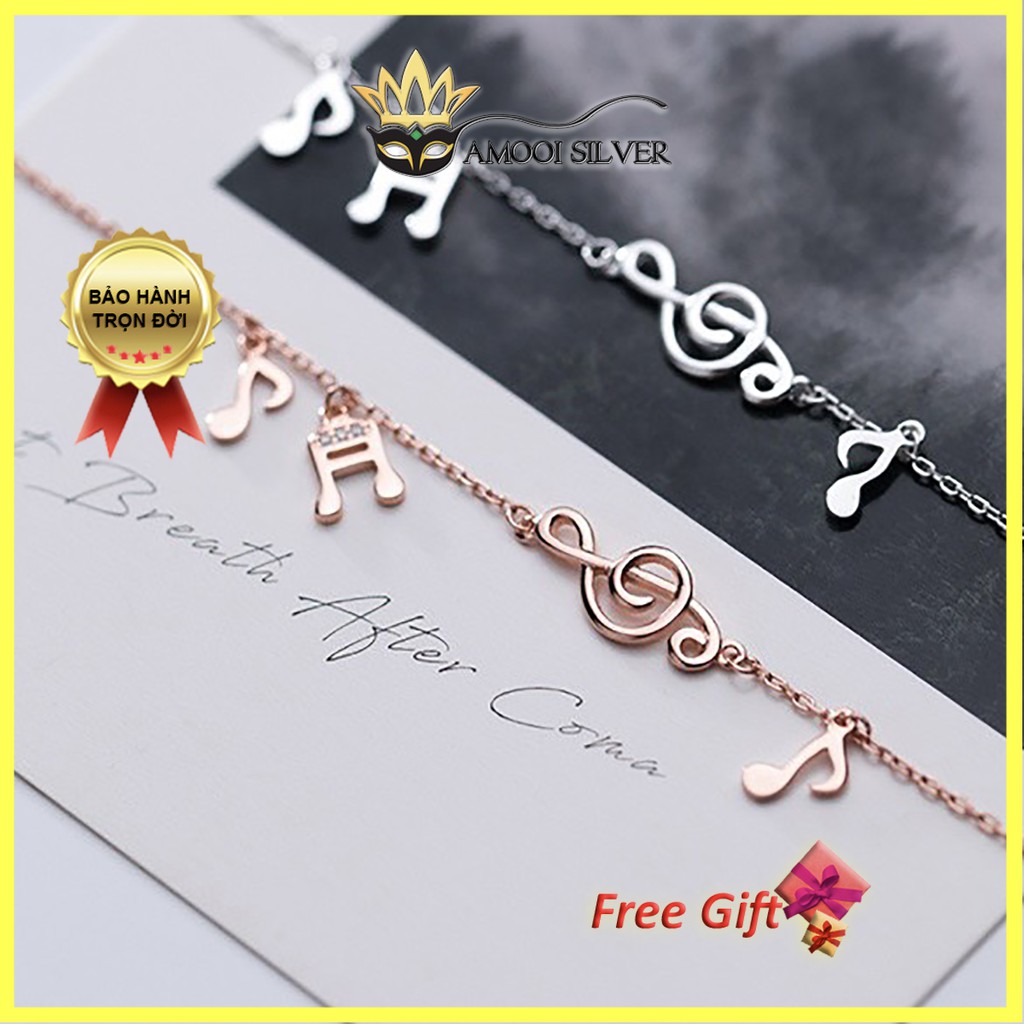 Lắc tay bạc S925 nốt nhạc - Amooi Silver AT90