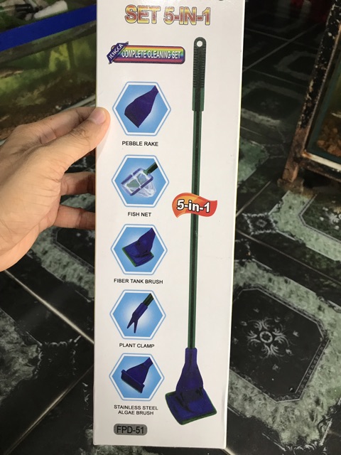 BỘ VỆ SINH HỒ CÁ 5 TRONG 1
