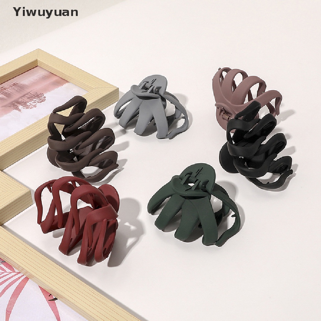 < Yiwuyuan > Kẹp Tóc Nhựa Hình Bạch Tuộc Thời Trang