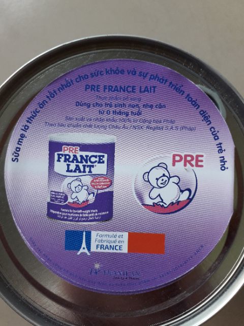 Sữa FranceLait PRE 400g-Dành cho trẻ sinh non Date mới