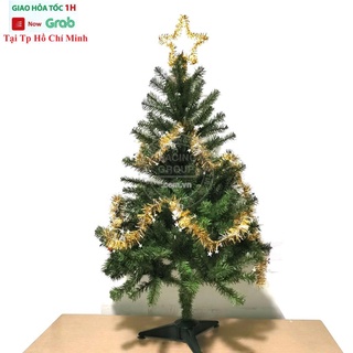 Cây Thông Noel Trang Trí Giáng Sinh 1m2, 90cm Tặng 1 Ngôi Sao Và 2 Dây Kim Tuyến Hàng Cao Cấp Sản Xuất Tại Việt Nam