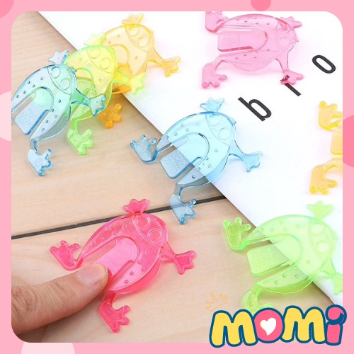 Đồ chơi con ếch bật nhảy bằng nhựa trong suốt thao tác bằng ngón tay cho bé.