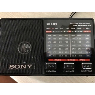 Đài radio Sony SW-548 đọc thẻ nhớ usd,có đèn led
