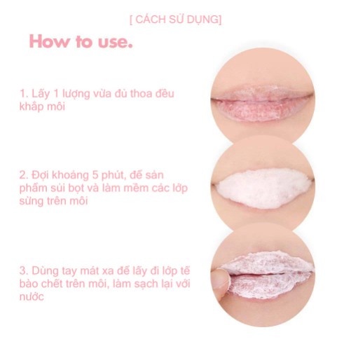 Combo 2 Sản Phẩm Dưỡng Môi Dưỡng Ẩm Cho Môi Mềm Mại Unpa Bubi Bubi Lip  (mặt nạ 9g,tẩy tế bào chết10ml)