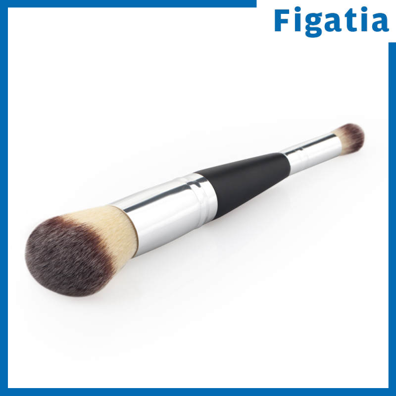 [FIGATIA]Pro Wooden Makeup Brush Dual-Ended Face Shading Flat Contour Foundation Tool