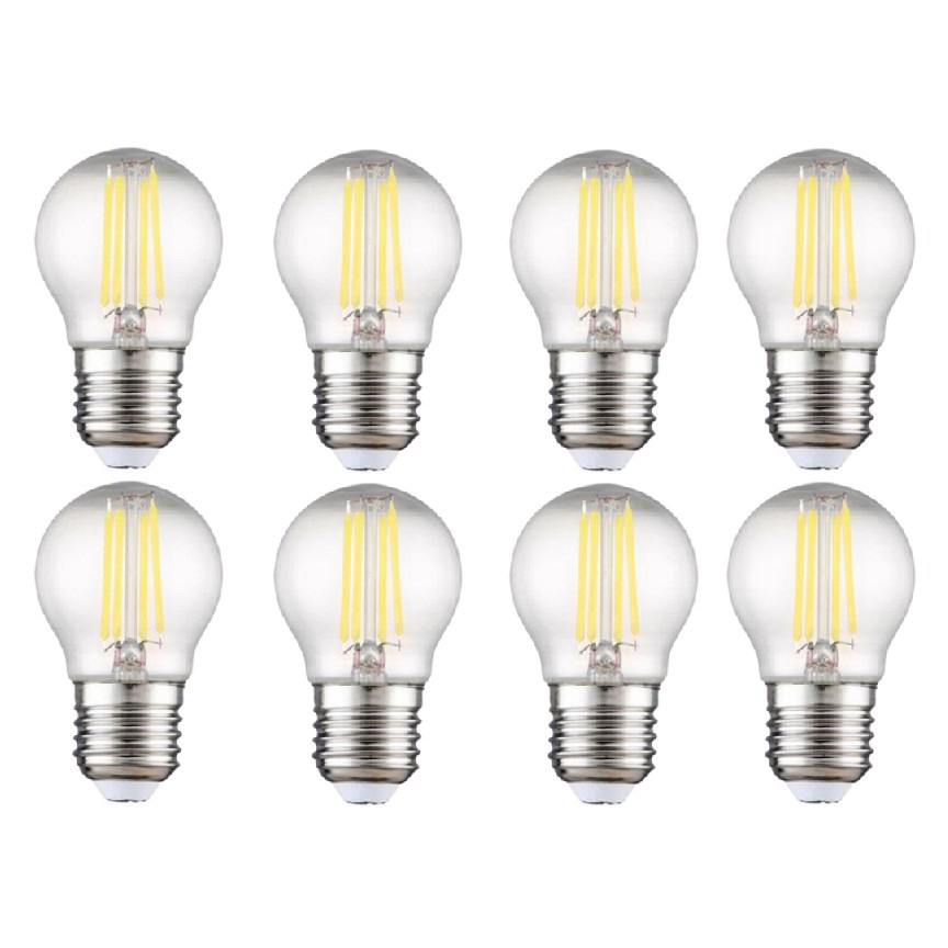 Bộ 8 bóng đèn Led Edison G45 4W đui E27.