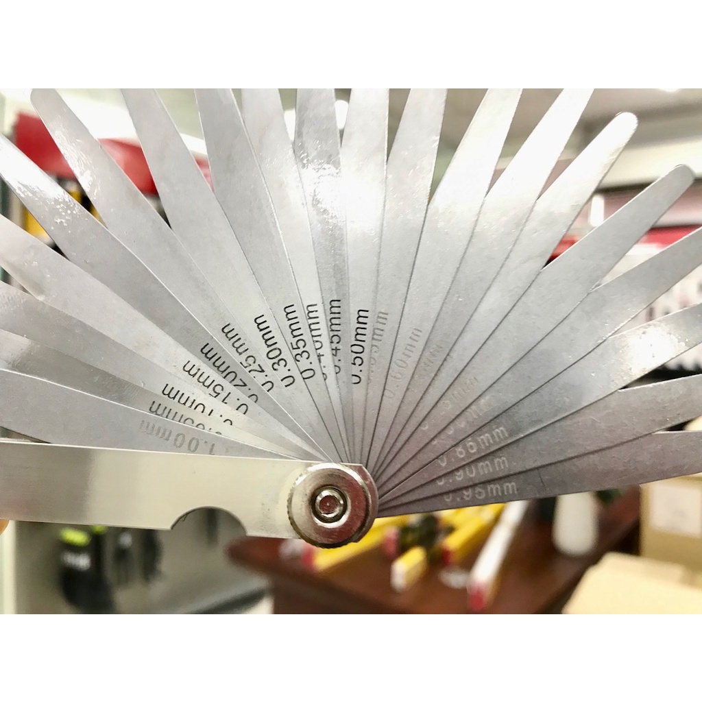 Thước căn lá 20 lá 0.05 -1.0 mm, thước đo khe hở. Vogel 411007. Sản xuất tại Đức