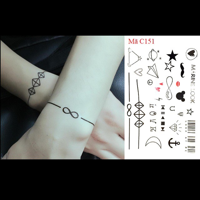 Hình xăm dán nhỏ Hàn Quốc C151