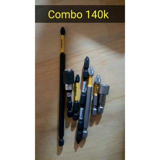 Combo đầu nối vít, mũi vít dewalt, đầu bắn tôn
