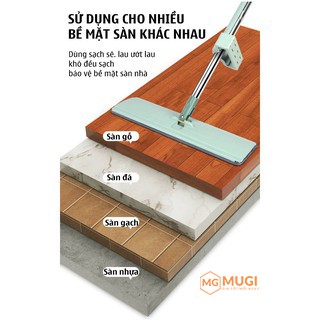 (ĐỔI TRẢ 15 NGÀY) Cây lau nhà thông minh tự vắt xoay 360 độ (kèm 2 bông lau)