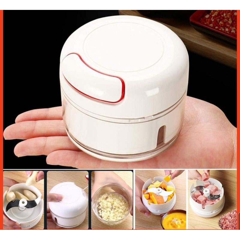 Máy xay đa năng bằng tay say hành tỏi ớt rau củ quả cực nhanh