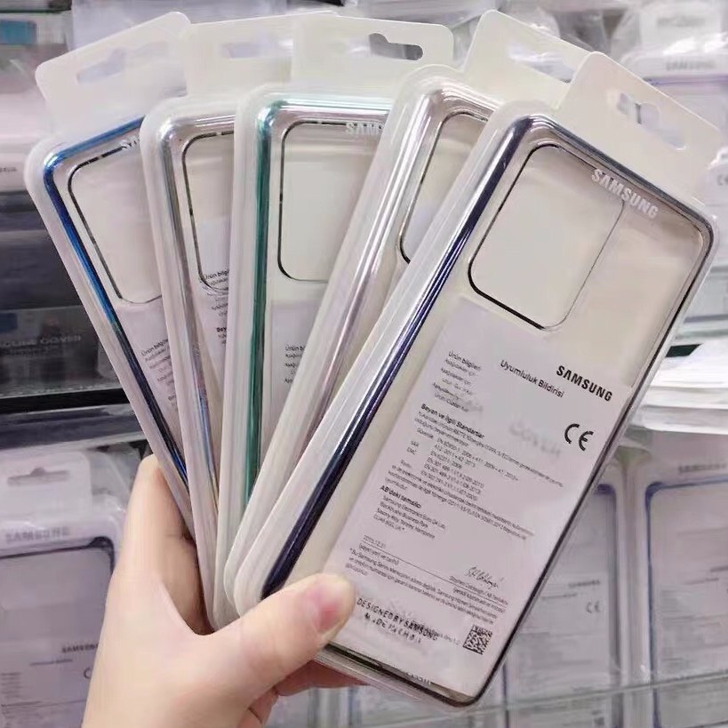 Galaxy S20 Plus/ S20 Ultra_Ốp lưng trong suốt viền màu Clear Cover ( Nhiều màu )