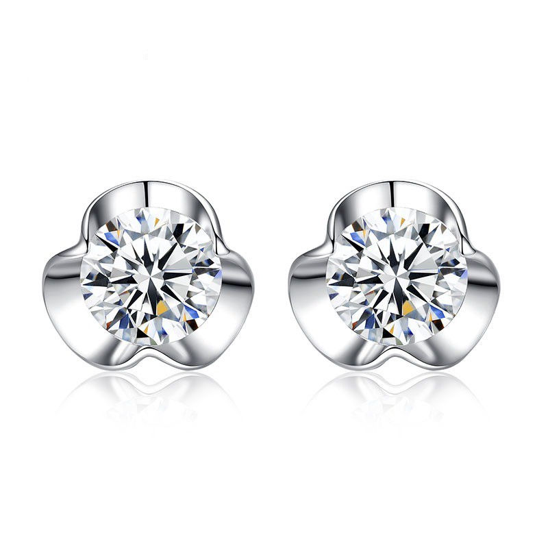 Hoa Tai Mạ Bạc 925 Hình Đầu Hươu Dễ Thương Cho Nữ