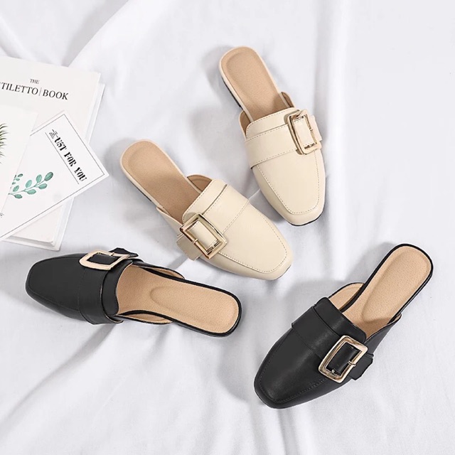 Dép sục quảng châu mũi tròn khoá ngang BIG SIZE 34-44