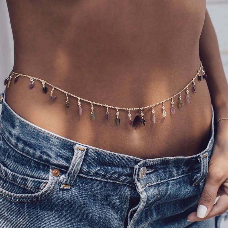 Dây quấn trang trí vòng bụng bằng kim loại phong cách Bohemian cho nữ
