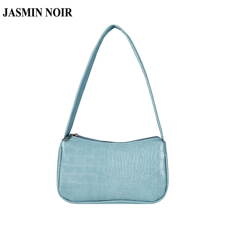 Túi Xách JASMIN NOIR Đeo Vai Họa Tiết Da Cá Sấu Thời Trang Cho Nữ