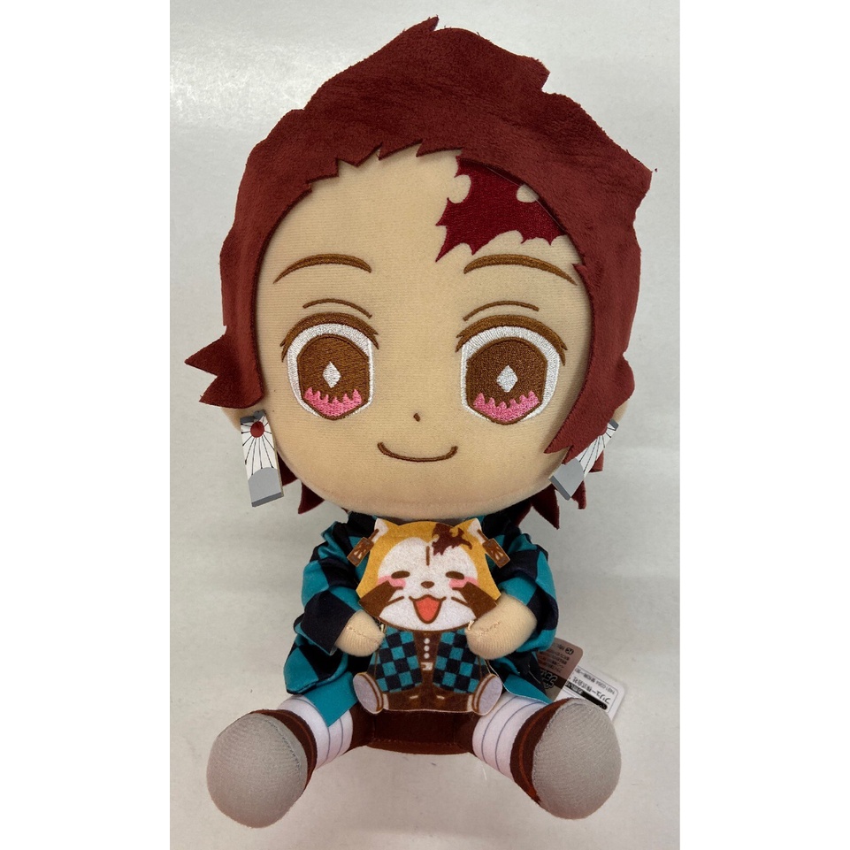 Gấu bông Kimetsu no Yaiba Tanjiro Kamado Rengoku x Raccoon the Rascal chính hãng Nhật Bản